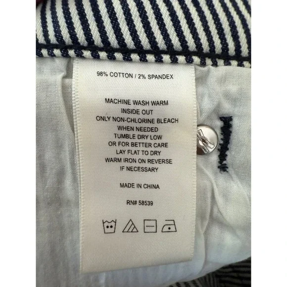 Kut‎ From the Kloth Catherine Boyfriend Striped Crop Pants Size 14 - Picture 4 of 9